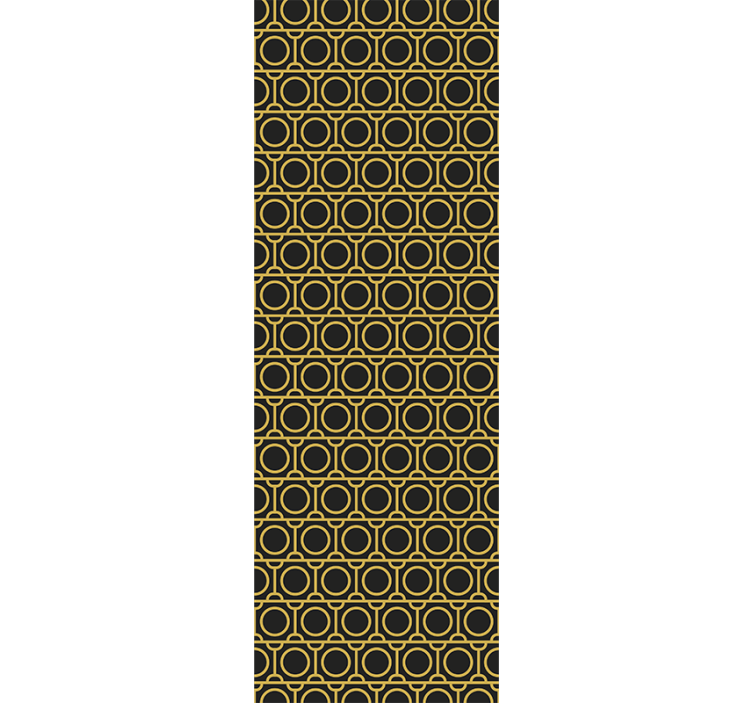 Geometrické kroužky Geometrická tapeta - TenStickers