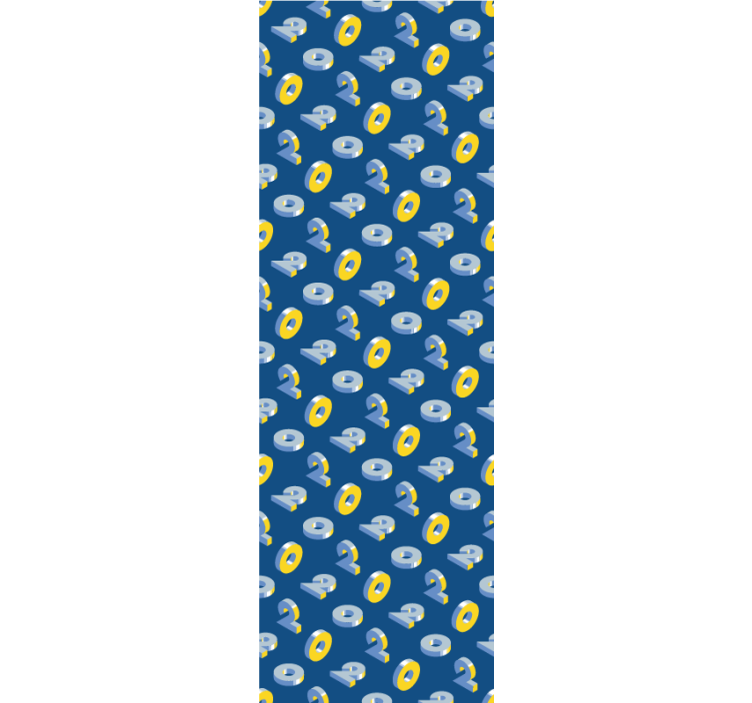 Geometrický vzor očí Tapeta do dětského pokoje - TenStickers