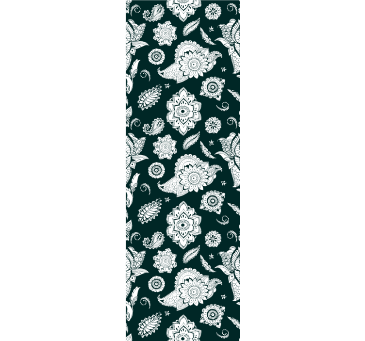 Květinový motiv dlaždic Kuchyňská tapeta - TenStickers