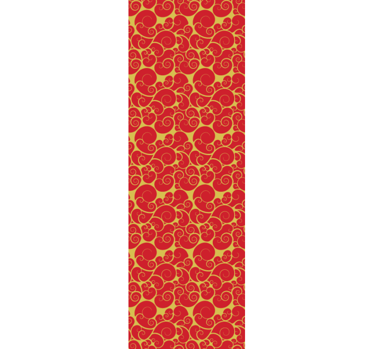 Zdobené víry vzor Zkontrolovaná tapeta - TenStickers