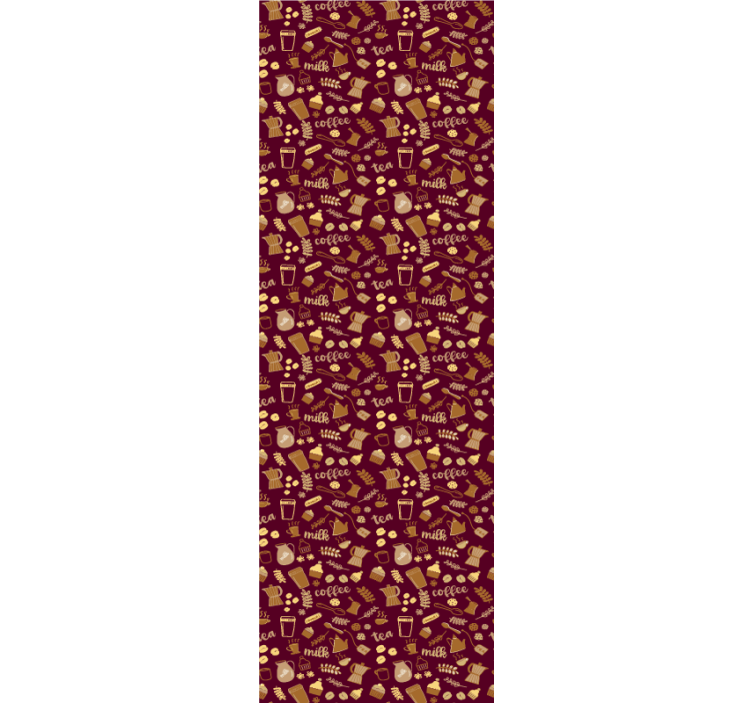 Vzor motivu nápoje Kuchyňská tapeta - TenStickers