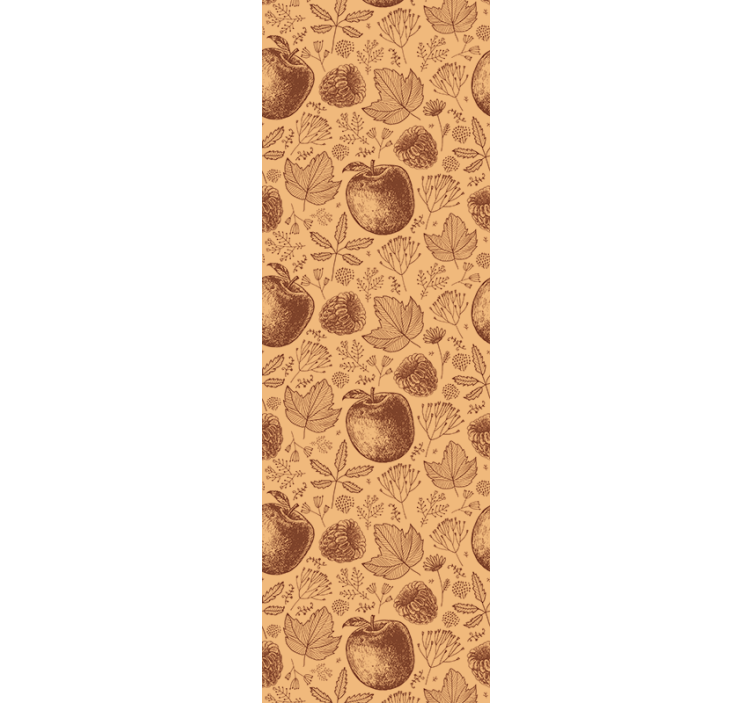 Podzimní listí vzor Příroda tapeta - TenStickers