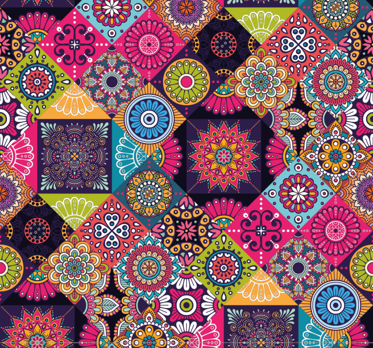 Tapeta na plochu tmavé mandaly - TenStickers