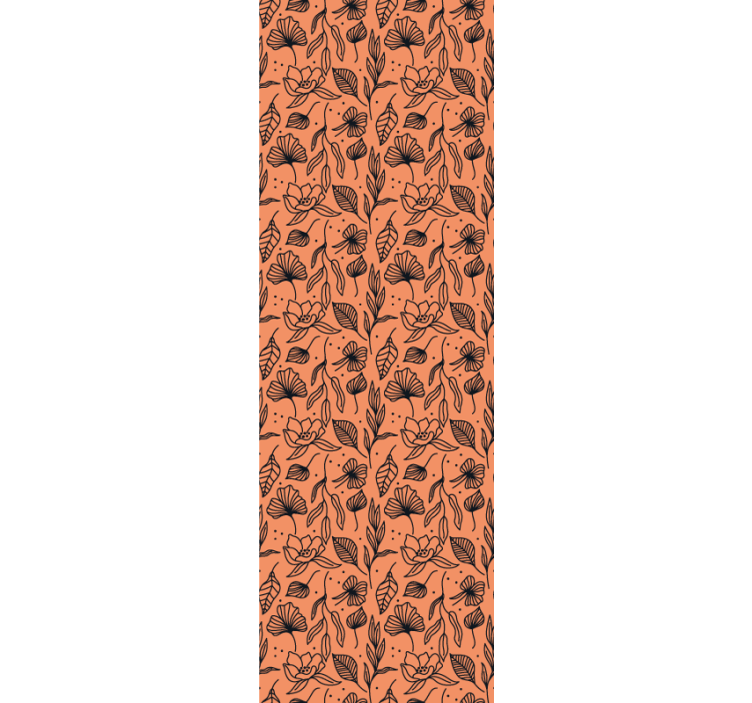 Interiér s květinovým vzorem květinová tapeta - TenStickers