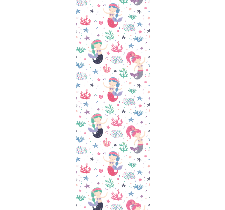 Mořská víla dítě s ohony dětské tapeta - TenStickers