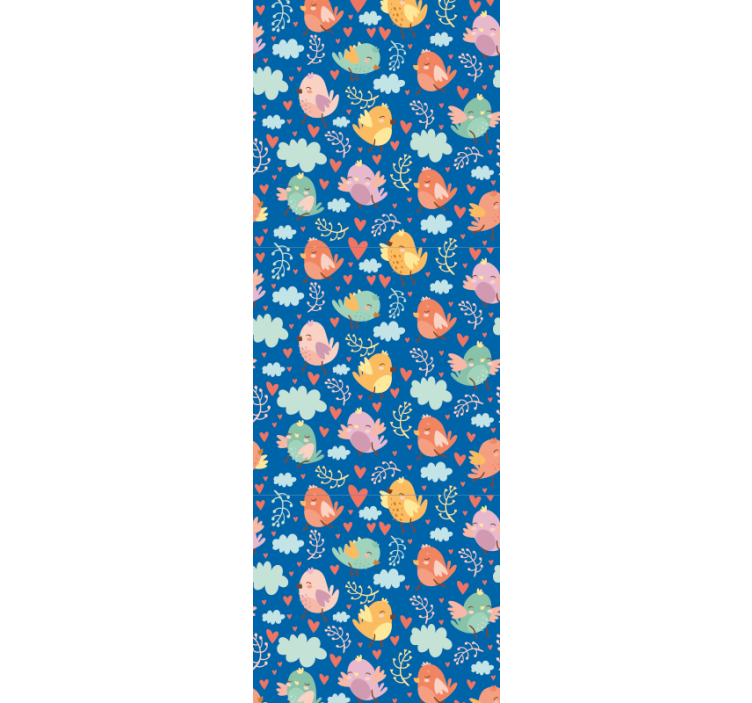 Barevní přátelé Ptáci tapeta - TenStickers