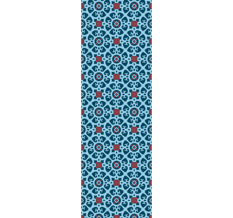 Indický květinový styl tapeta - TenStickers