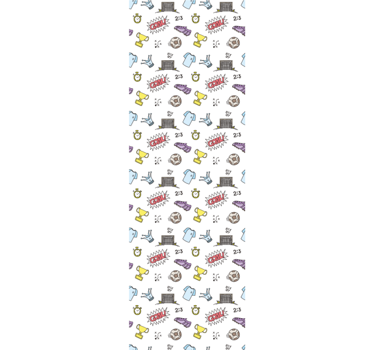 Fotbal zábavné téma školka tapeta - TenStickers