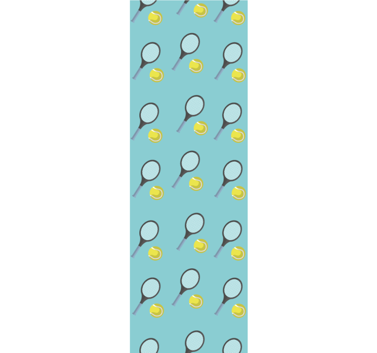 Míč a tenis modrá dětská tapeta - TenStickers