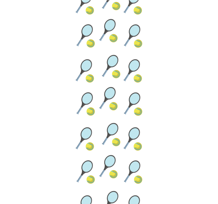 Tenisové rakety a míčky Tapeta na míru - TenStickers