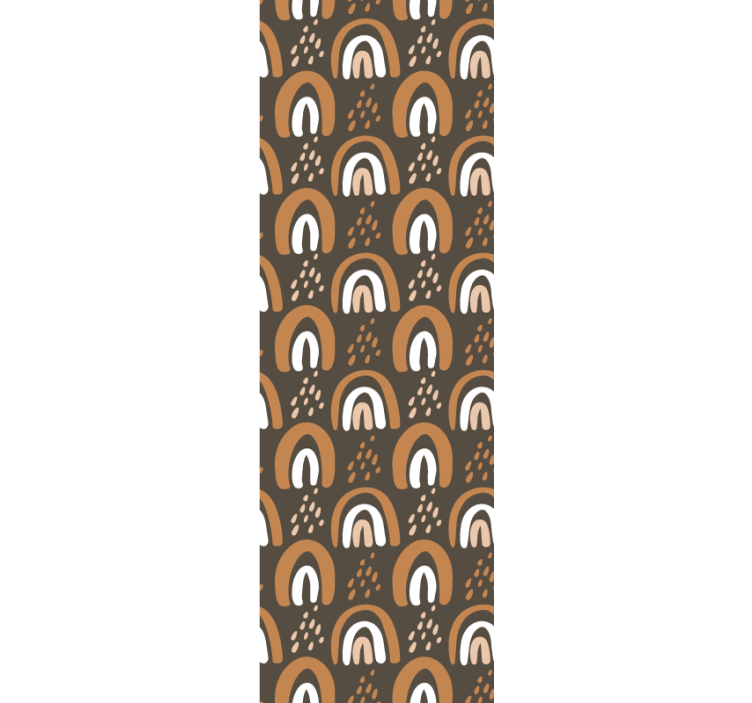 Geometrický obloukový motiv Geometrická tapeta - TenStickers