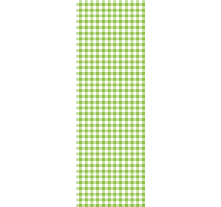 Zelená kostkovaná designová kuchyňská tapeta - TenStickers