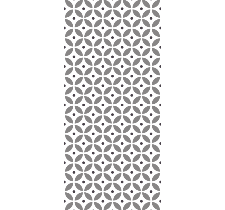 Nordic style kruhy abstraktní tapeta - TenStickers