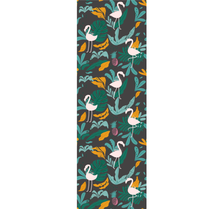 Tropická scéna plameňáků Zvířecí tapeta - TenStickers