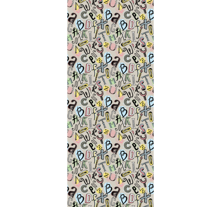 Dětská tapeta severské abecedy - TenStickers