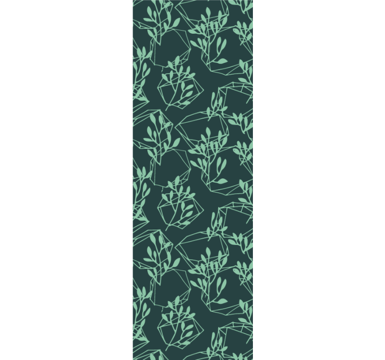 Zelené vintage rostliny vintage tapeta - TenStickers