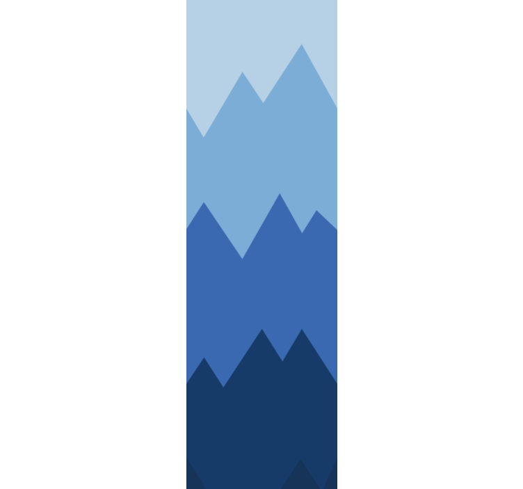 Vzor horské vrcholy Geometrická tapeta - TenStickers