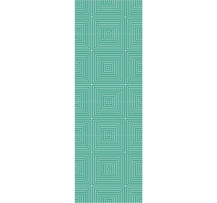 čtvercový spirálový vzor Geometrická tapeta - TenStickers