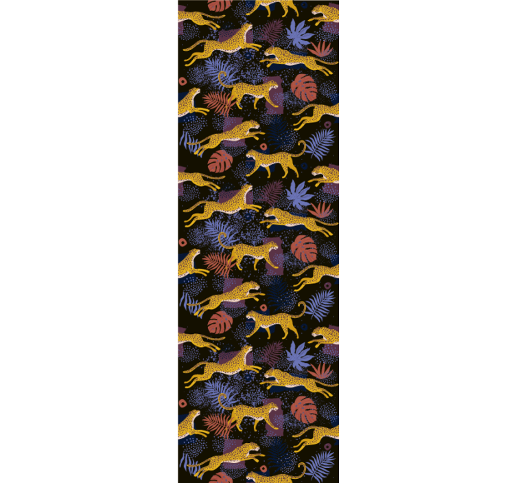 Mozaika fauny džungle Zvířecí tapeta - TenStickers