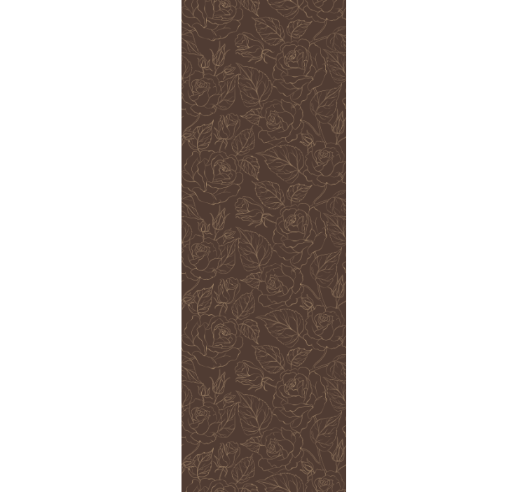 Růže minimalistický vzor květinová tapeta - TenStickers