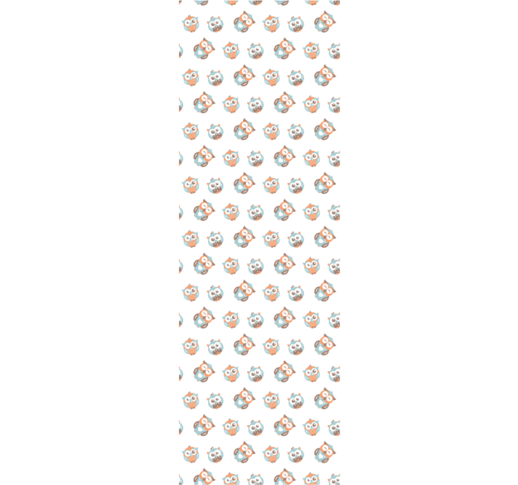 Vzor sovy Tapeta do dětského pokoje - TenStickers