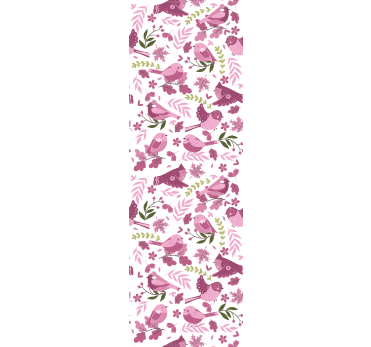 Pták ilustrace Ptáci tapeta - TenStickers