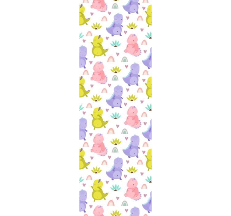 Vzor potěšení dinosaurů školka tapeta - TenStickers