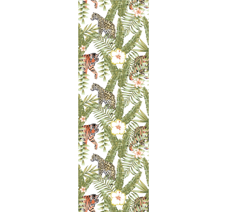 Fauna tropické džungle Zvířecí tapeta - TenStickers