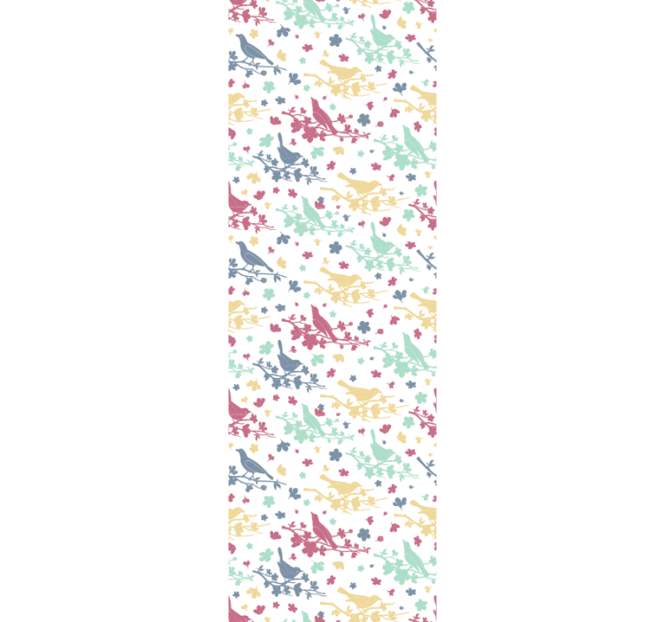 Motiv s ptačím vzorem Ptáci tapeta - TenStickers