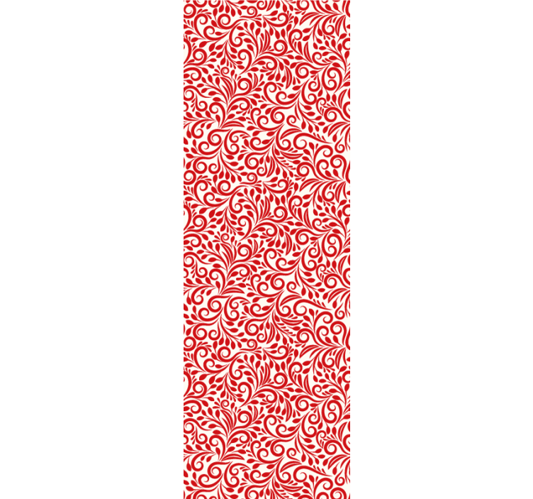 Okrasné víry Květinový ornament tapeta - TenStickers