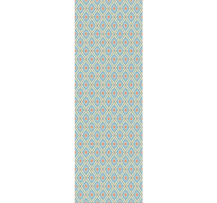 Geometrická dlaždicová esence Zkontrolovaná tapeta - TenStickers