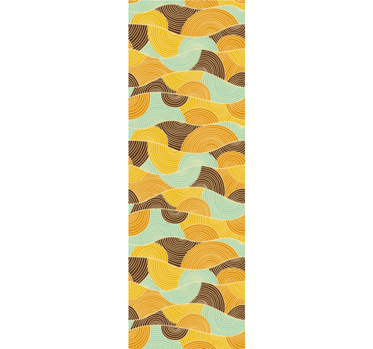 Geometrické vlny Geometrická tapeta - TenStickers