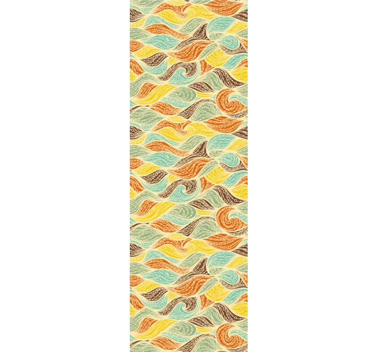 Trojitý pop tvary vintage tapeta - TenStickers