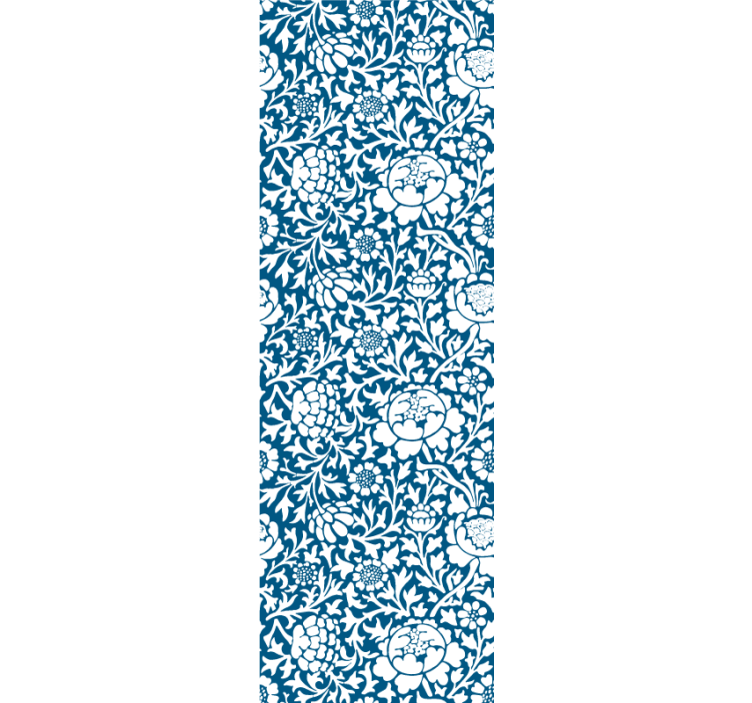 Tapeta z listů mořské modré flóry - TenStickers