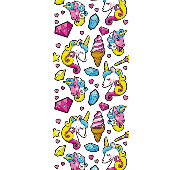 Fantasy motiv jednorožce Tapeta do dětského pokoje - TenStickers