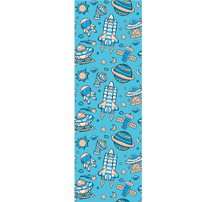 Fantazie o průzkumu vesmíru Moderní tapeta - TenStickers