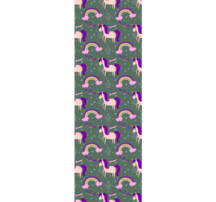 Mýtické bytosti a barevné oblouky Zvířecí tapeta - TenStickers