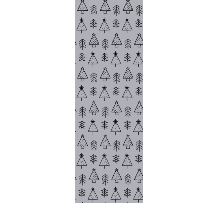 Dekor se vzorem borovice Vánoční tapeta - TenStickers