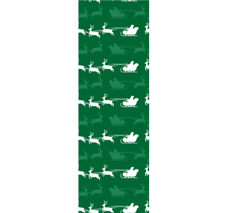 Motiv prázdninových saní Vánoční tapeta - TenStickers