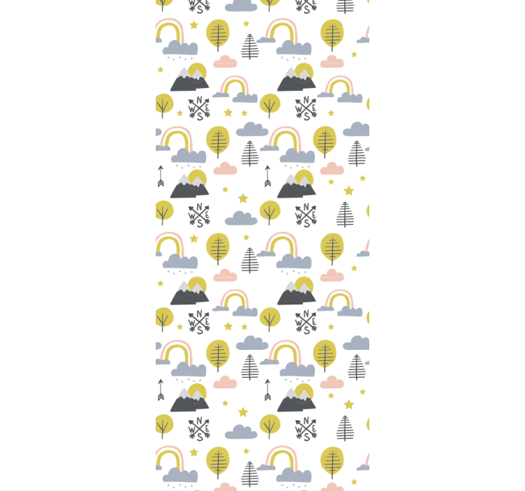 Hravá přírodní scéna Tapeta do dětského pokoje - TenStickers