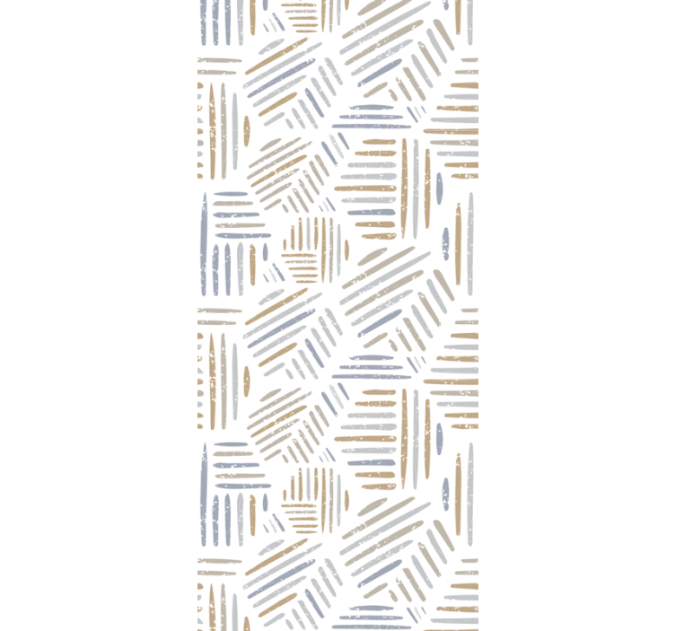 Abstraktní lineární vzor Geometrická tapeta - TenStickers