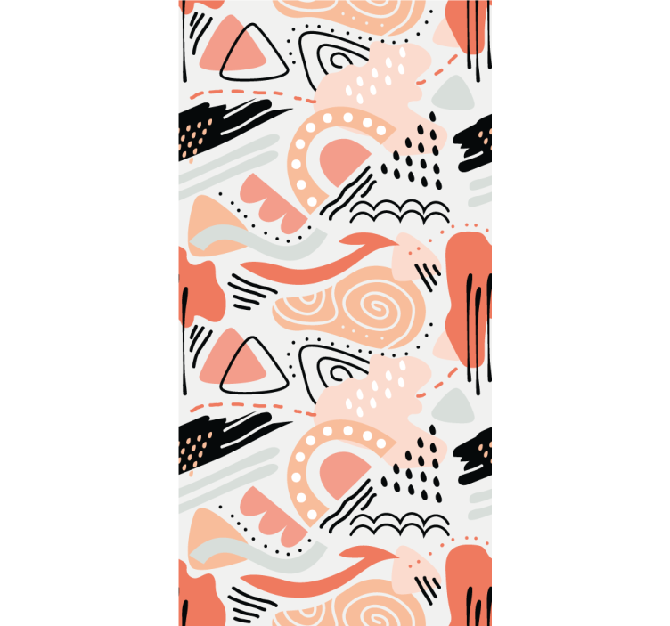 Abstraktní tvary Abstraktní tapeta - TenStickers