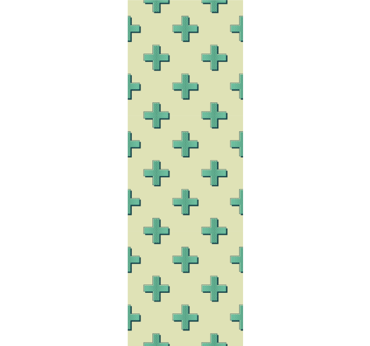 Geometrický křížový vzor Geometrická tapeta - TenStickers