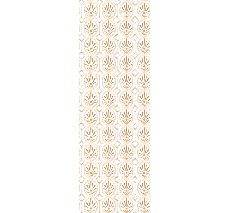 Moderní umělecká bílá a zlatá dekorační tapeta - TenStickers