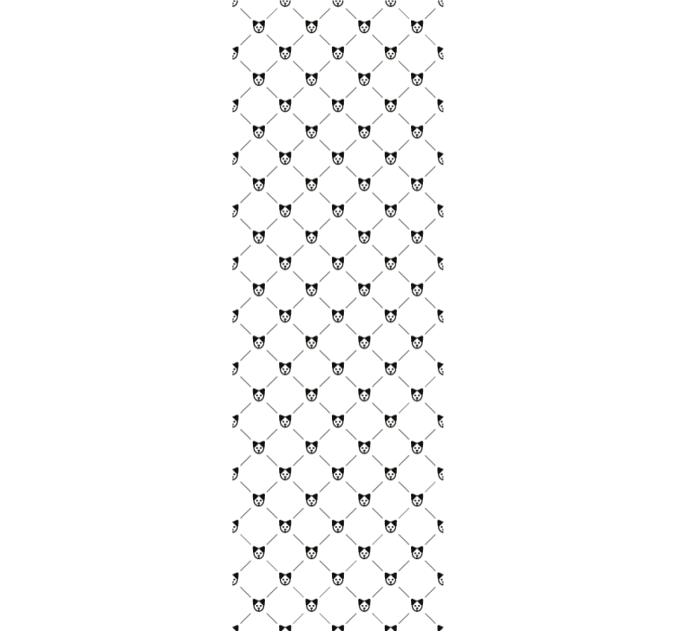 Kočičí silueta vzor Tapeta s kočkou - TenStickers