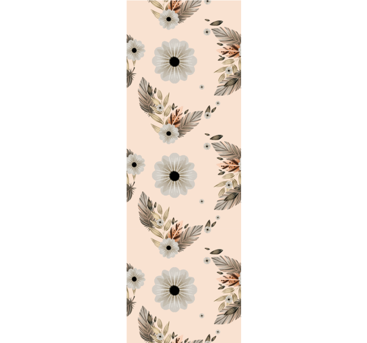 Kompozice květin a listů květinová tapeta - TenStickers