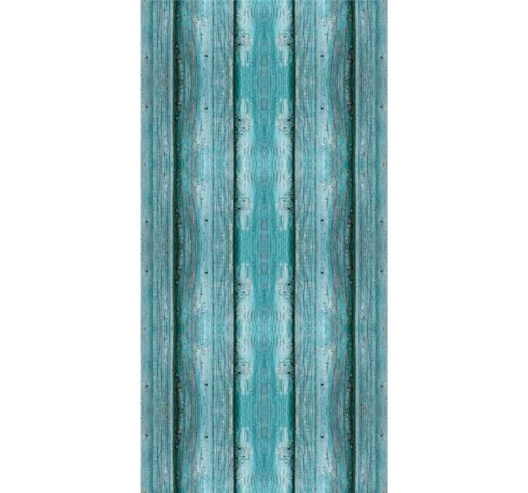 Modrá textura dřeva efekt tapeta - TenStickers