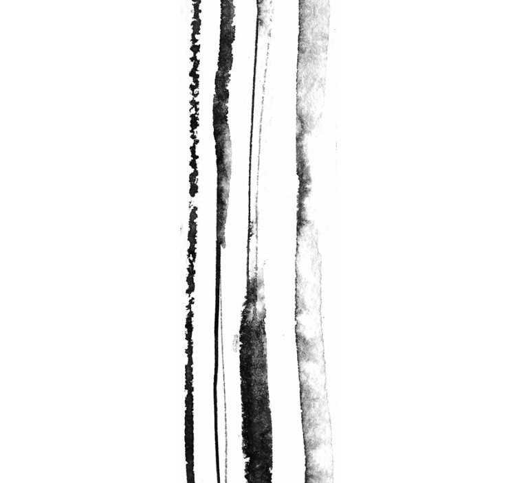 Organický černobílý vzor Tapeta se svislými pruhy - TenStickers