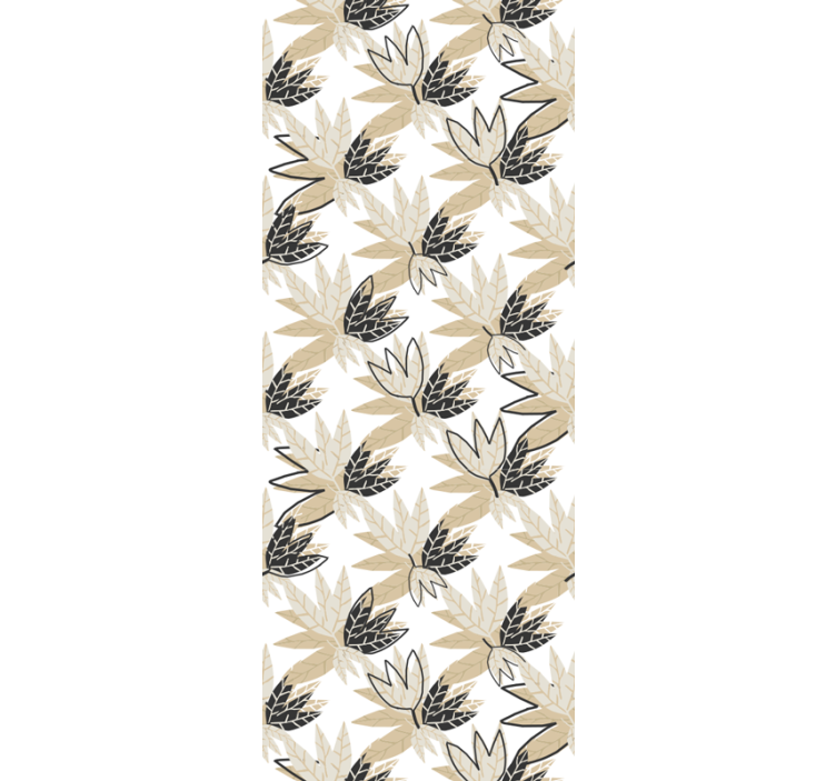 Listový botanický design Dopisní tapeta - TenStickers