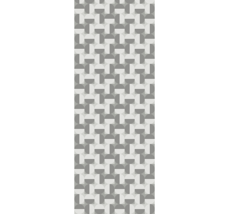 Tapeta se vzorem šedého kruhu v severském stylu - TenStickers